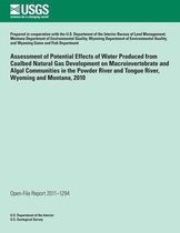 Assessment of Potential Effects of Water Produced from Coalbed Natural Gas Development on Macroinvertebrate and Algal Communities in the Powder River and Tongue River, Wyoming and Montana, 20