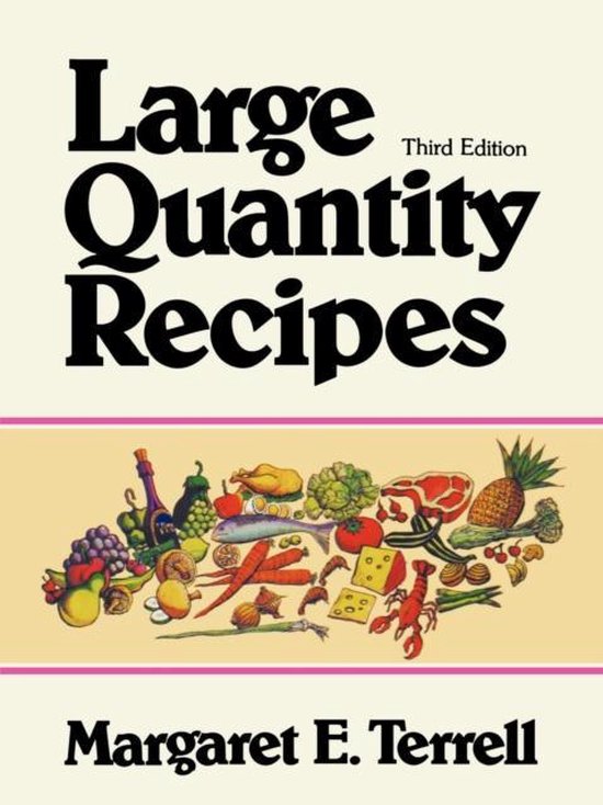 Large Quantity Recipes, ME Terrell 9780471288541 Boeken