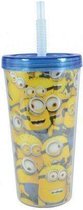 Despicable Me 2 Plastic Glass with straw