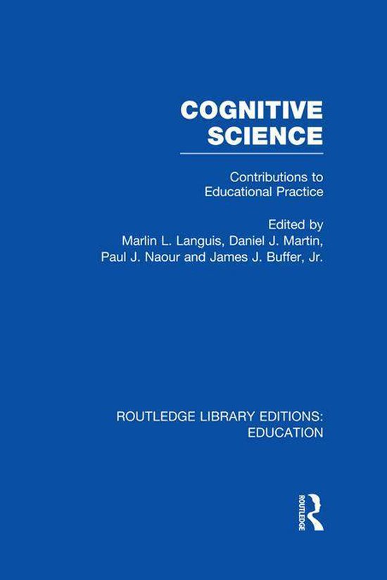 Routledge Library Editions: Education - Cognitive Science - cover