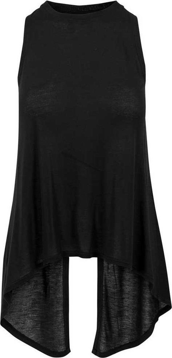 Urban Classics HiLo Viscose Dames Top – M Zwart