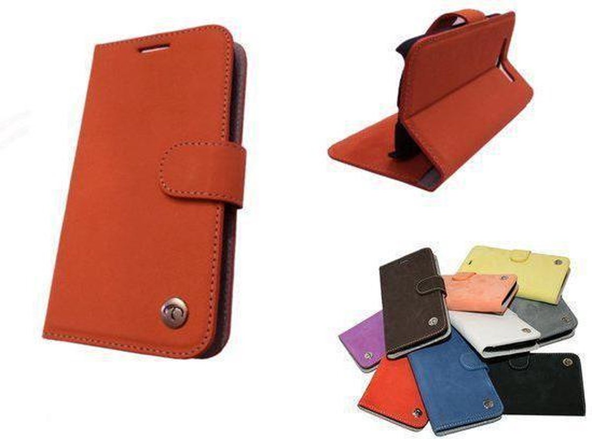 T-Case Samsung Galaxy S4 Wallet Hoesje Oranje