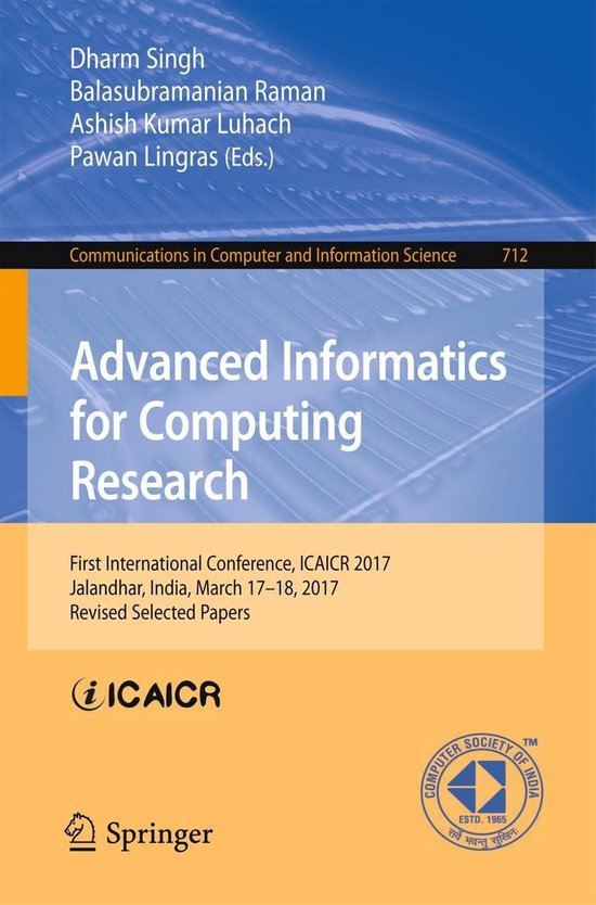 Springer Nature Proceedings Computer Science - Advanced Info ... - cover