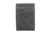 Garzini Magic Wallet Essenziale met Muntvak RFID Leder Brushed Zwart