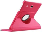 geschikt voor Samsung galaxy tab e 9,6 hoesje 360� draaibare case roze