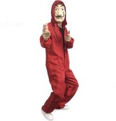 La Casa De Papel Kostuum met Masker - Verkleed Overal - Maat M Unisex