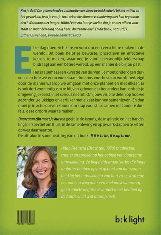 Duurzaam zijn moet je durven