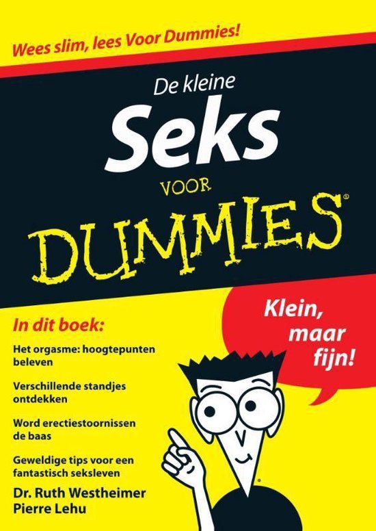 Cover van het boek 'De kleine Seks voor Dummies' van Dr. Ruth K. Westheimer