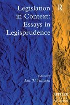 Applied Legal Philosophy - Legislation in Context: Essays in Legisprudence