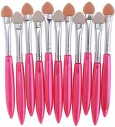 10 stuks oogschaduw make-up kwasten roze