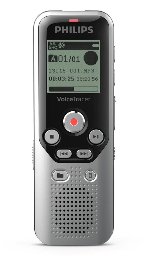 Philips DVT1250 VoiceTracer Audiorecorder Zilver/Zwart - Philips