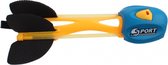 Johntoy Trek- En Werppijl Met Fluit 23 Cm Geel/blauw