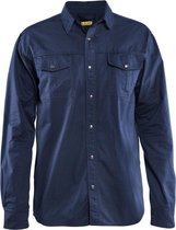 Blåkläder 3297-1135 Overhemd katoen Marineblauw maat 4XL
