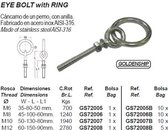 Oogbout met ring M10X130MM (GS72007)