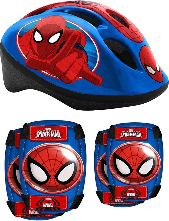 Marvel Spider-man Skatebescherming 5-delig 50-56 Cm Blauw/rood - Marvel