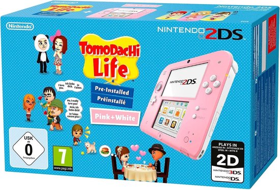 Nintendo 2ds Console Roze Tomodachi Life