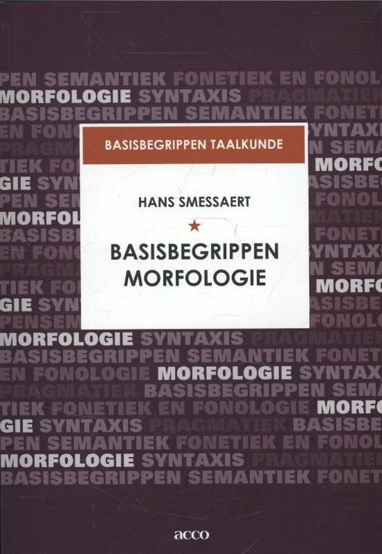 Basisbegrippen morfologie - cover
