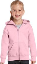 Lichtroze capuchon vest voor meisjes - maat XL (176)
