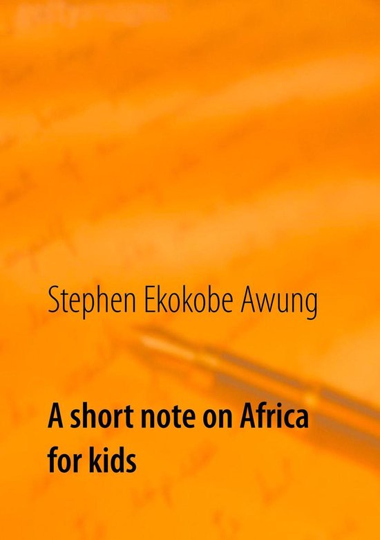 A short note on Africa for kids - cover