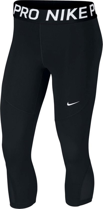Nike Np Pro Capri Dames Sportlegging - Black/(White) - Maat M