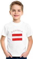 Wit kinder t-shirt Oostenrijk 110-116 (XS)