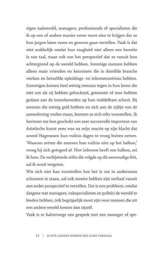 Echte leiders hebben een goed verhaal