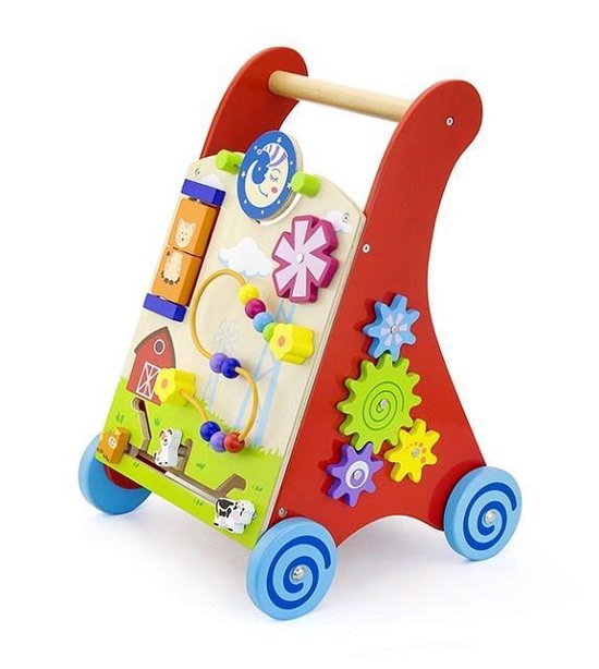 Viga Toys Activiteiten Loopwagen Rood