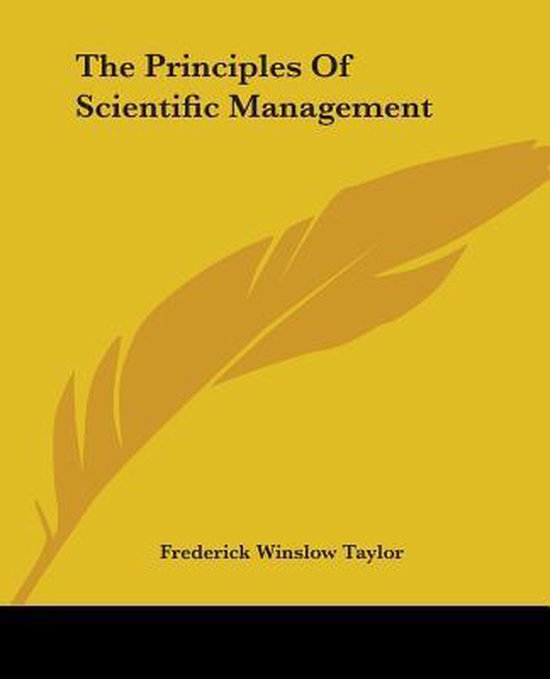 The Principles Of Scientific Management - cover