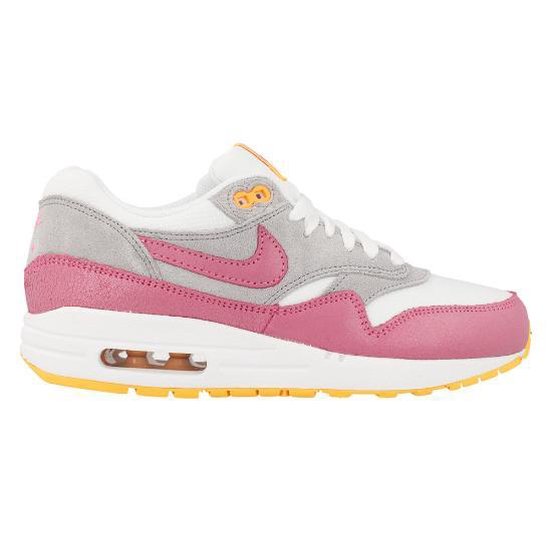 Nike Air Max 1 Essential Wit/Roze - maat 36 - vrouwen | bol.com