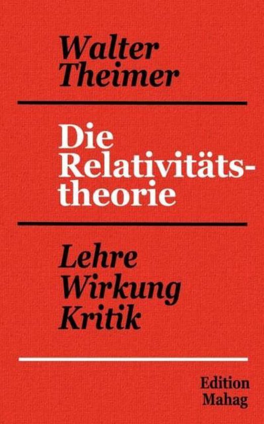 Die Relativitätstheorie - cover