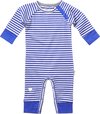 Blue off white melee stripe