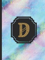 Letter D Monogram Notebook