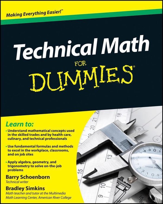 Technical Math For Dummies - cover