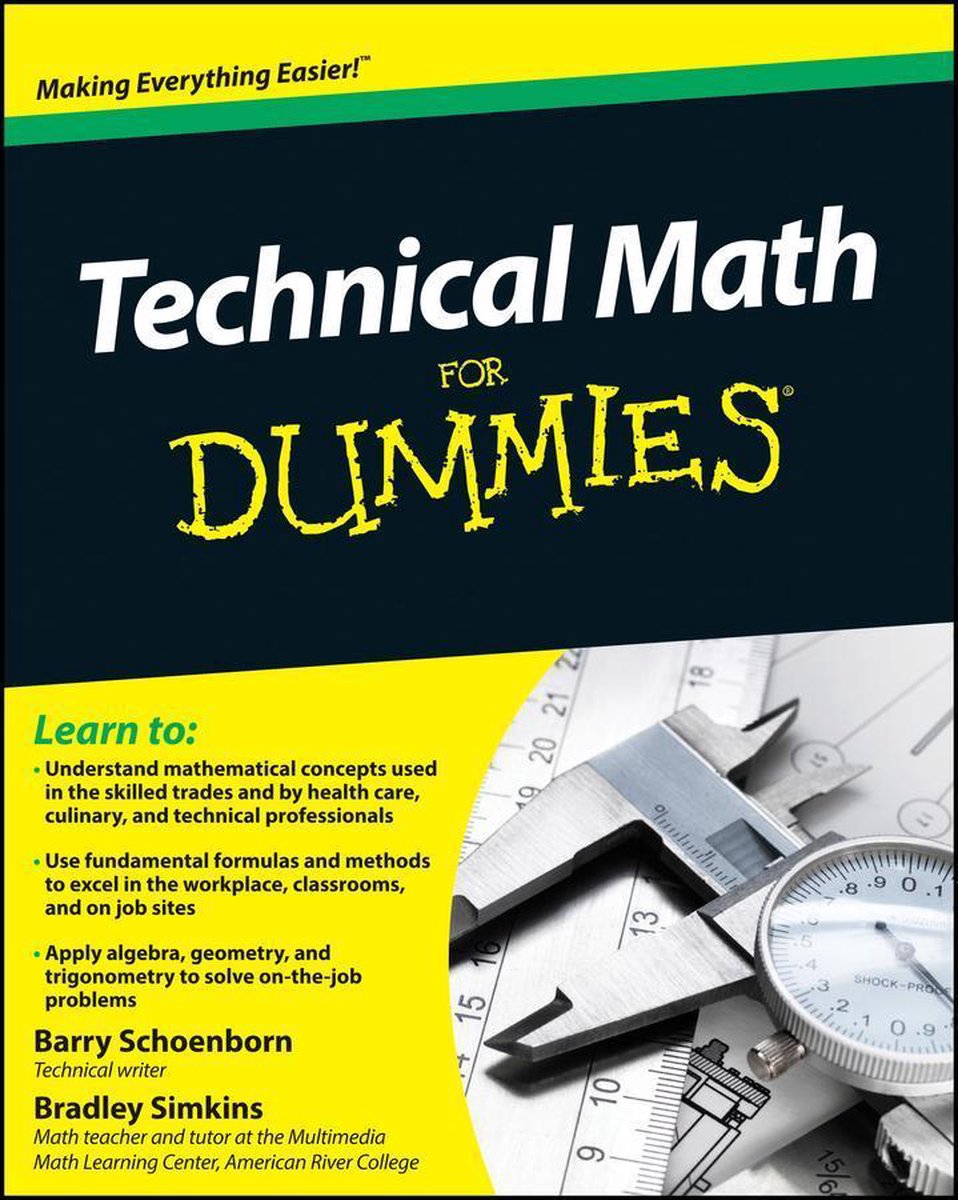 Omslag van Technical Math For Dummies