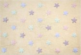 Vloerkleed kinderkamer Tricolor Stars Vanilla