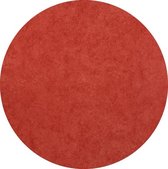Authentique Tafellaken - Tafelkleed - Tafelzeil - Rond 150 cm Ø - Geweven onderlaag - Duurzaam - Geen Plooien - Rood