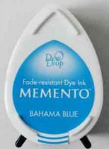 Memento Dew Drop inktkussen Bahama Blue blauw MD-000-601