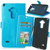 Cyclone portemonnee case wallet hoesje LG G4 Stylus blauw