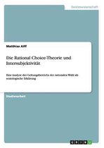 Die Rational Choice-Theorie Und Intersubjektivitat