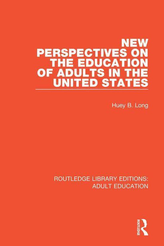 Routledge Library Editions: Adult Education - New Perspectiv ... - cover