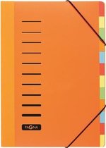 Durable sorteermap A4 12 gekleurde tabs oranje