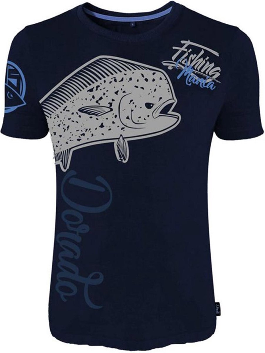 Hotspot Design T-Shirt | Fishing Mania Dorado | Blue | Maat XXL
