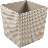 Bloembak Balkonbak Rato Low 22x22x22,8cm TAUPE Prosperplast