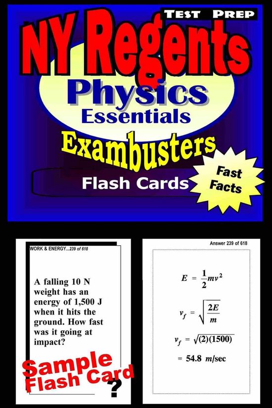 Exambusters Regents - NY Regents Physics Test Prep Review--Exambusters Flashcards
