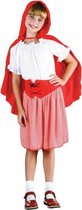 Roodkapje outfit voor meisjes 128 - 6-8 jr