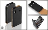 Etui en cuir LELYCASE Flip Case Samsung Galaxy Ace Zwart