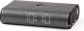LEXON Miami Time - stereo LED wekkerradio - zwart