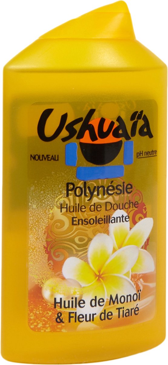 Ushuaia Doucheolie Polynésie Ensoleillante Monoi Tiaré pH Neutraal 250ML |  bol.com