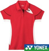 Yonex womens game polo shirt rood - S