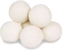Was Droger Ballen - Wollen Herbruikbare Wasdroger ballen van 7cm voor snellere droogtijd - set 6 stuks